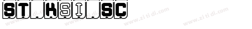 ST Ksi SC字体转换
